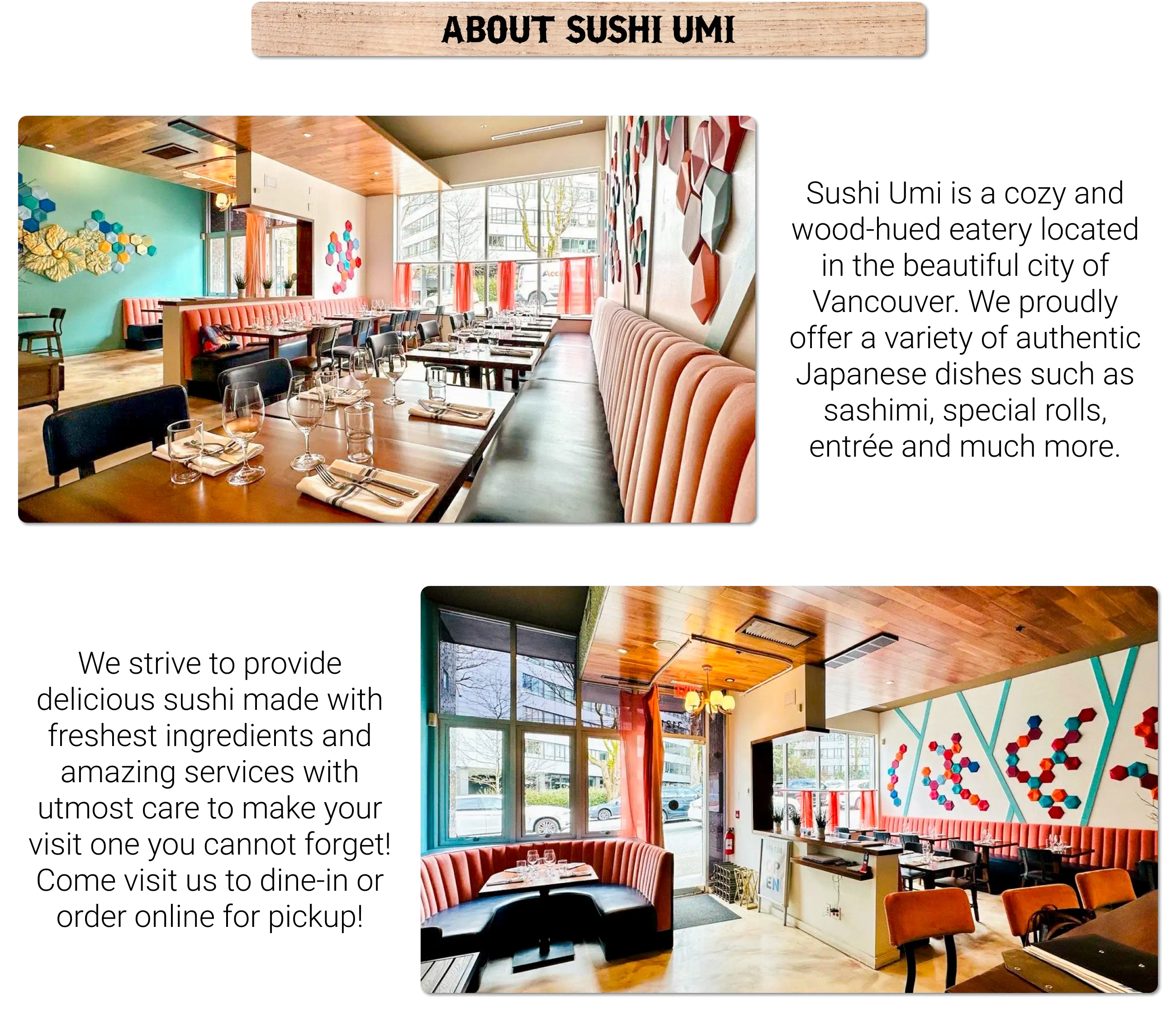 Sushi Umi | Japanese Restaurant on Granville St | Vancouver | Order Online
